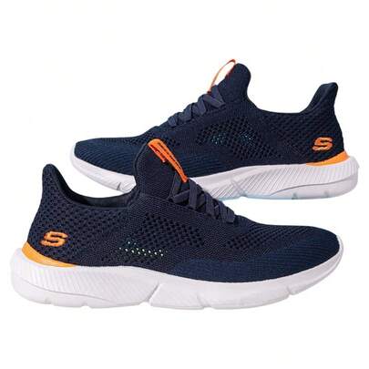 Skechers أحذية رياضية كاجوال سهلة الارتداء للرجال، أحذية رياضية يومية مريحة، أحذية للتنقل، أحذية للمشي 210281-NVOR