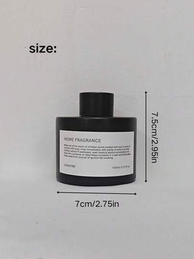 100 مل عطر منزلي بدون لهب/زيت أساسي/عطور/موزع، رائحة طويلة الأمد، يخلق عطر منزلي لغرفة النوم والحمام وغرفة المعيشة. هدية عيد الميلاد/عيد الحب (عصي رائحة عشوائية) (زجاجة سوداء مطفأة/شفافة)