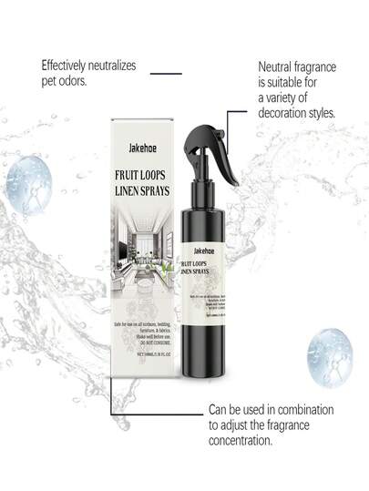 jakehoe رذاذ معطر بالكتان، رذاذ عطري للمنزل، خفيف الوزن، منعش للهواء، عطر دائم / رائحة الكتان النقية، لطيف وغير مهيج، يزيل الروائح بسرعة، ينعش الهواء بطريقة طبيعية