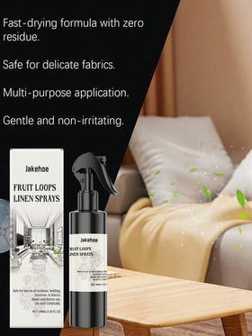 jakehoe رذاذ معطر بالكتان، رذاذ عطري للمنزل، خفيف الوزن، منعش للهواء، عطر دائم / رائحة الكتان النقية، لطيف وغير مهيج، يزيل الروائح بسرعة، ينعش الهواء بطريقة طبيعية