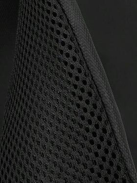 حقيبة ظهر رياضية خارجية للرجال بتصميم بسيط، حقيبة صدر قابلة للتنفس مع أشرطة كتف قابلة للتعديل، حقيبة صدر كبيرة السعة مقاومة للماء