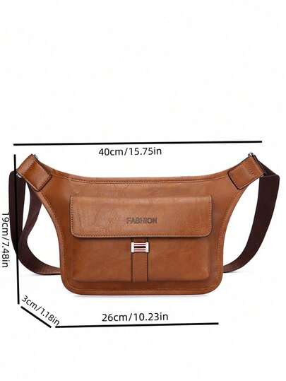 حقيبة صدر رجالية عتيقة جديدة، حقيبة كتف، حقيبة خصر سعة كبيرة، حقيبة رسول رياضية فاخرة