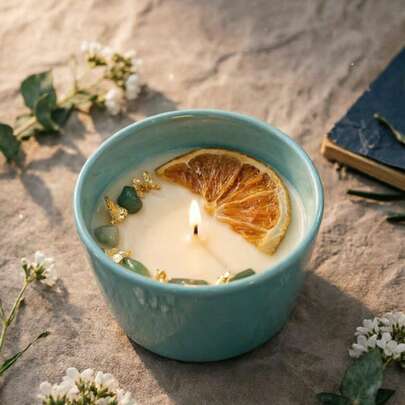 شمعة معطرة من الشمع النباتي الطبيعي، عطر دائم للمنزل وغرفة النوم، هدية لعيد الأم، عيد الحب، تذكاري