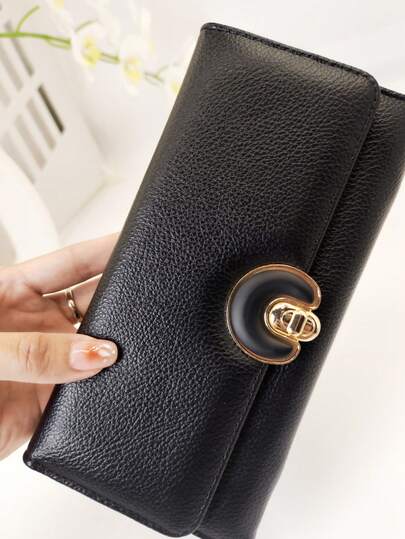 محفظة نسائية جديدة من جلد البولي يوريثان ناعمة وطويلة، موضة كاجوال ذات سعة كبيرة متعددة الوظائف، حافظة بطاقات وهوية، مريحة للحمل، مناسبة كهدية عيد للنساء، محفظة نقود، محفظة عتيقة