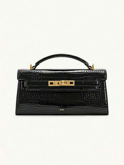 هذه الحقيبة اليدوية الفاخرة الخفيفة الوزن التي تم إطلاقها في عام 2025 تتميز بتصميم كتلة اللون البني والأبيض، والجمع بين الجلد والأنماط المنسوجة لتعزيز الإحساس اللمسي. الأجهزة المعدنية العتيقة والأبزيم المصقول يجعلها أنيقة وعملية، مناسبة للحمل باليد.