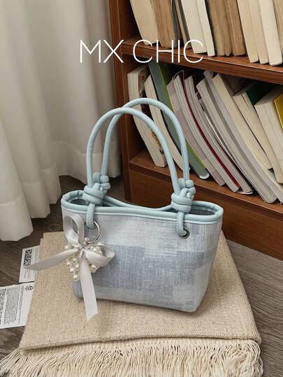 حقيبة دلو قماشية متعددة الاستخدامات ، حقيبة يد للنساء