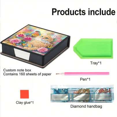 1 قطعة فن الماس DIY بنمط قطة صغيرة، لوحة فسيفساء ماس غير متماثلة على علبة لوح ملاحظات جلد اصطناعي أسود لاصق ذاتيًا مع 160 ورقة، مثالي للمنزل والمكتب والمدرسة والحرف اليدوية والقرطاسية الجميلة وهدايا المناسبات