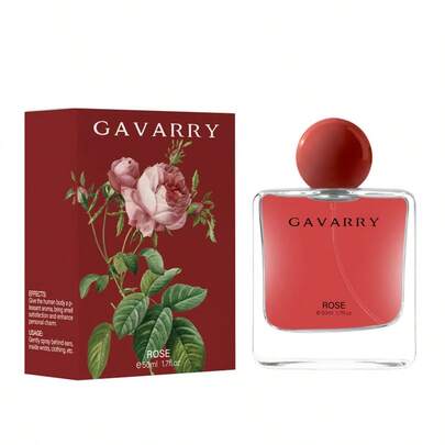 زجاجة واحدة 50 مل رذاذ عطري خالي من الكحول بعطر الورد، منعش وطويل الأمد، رائحة خالية من التهيج مناسبة للجنسين، محمول للاستخدام في المنزل والخزانة والحمام