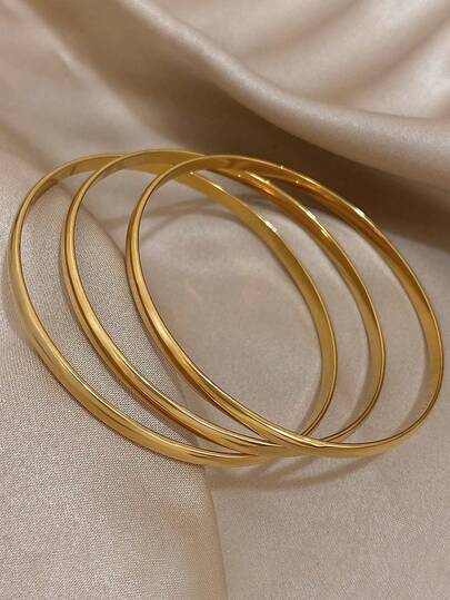 1 قطعة سوار أنيق مطلي بالذهب عيار 18 قيراط من الفولاذ المقاوم للصدأ، مجوهرات بيان للنساء، مناسب للعيد، الحفلات، الحفلات الراقية، اليومي، المواعدة، رأس السنة، عيد الأم، الشاطئ، عيد الميلاد، الذكرى السنوية، هدية أم أنيقة، الزفاف، المجوهرات البوهيمية، هدية و