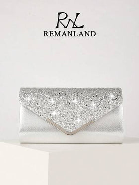 REMANLAND حقيبة دلو فاخرة خفيفة الوزن مرصعة بالراين للنساء - حقيبة سحب صغيرة شفافة مع خرز مزيف، حقيبة سهرة مرصعة بالراين أنيقة وفاخرة لحفلات الزفاف وحفلات العشاء والكريسماس