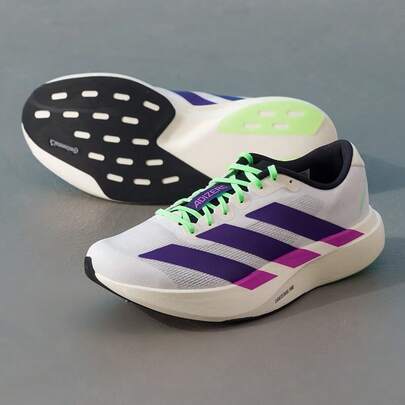حذاء أديداس الرجالي ADIZERO EVO SL للتدريب/السباقات والجري في الماراثون، لون نيويورك، JS4495