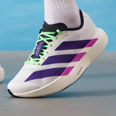 حذاء أديداس الرجالي ADIZERO EVO SL للتدريب/السباقات والجري في الماراثون، لون نيويورك، JS4495