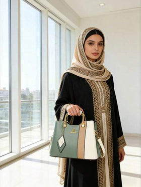حقيبة نسائية بلون متباين جديدة، حقيبة أنيقة متعددة الاستخدامات للأم، حقيبة كتف وحقيبة متقاطعة مناسبة للاستخدام اليومي والمواعدة والهدايا