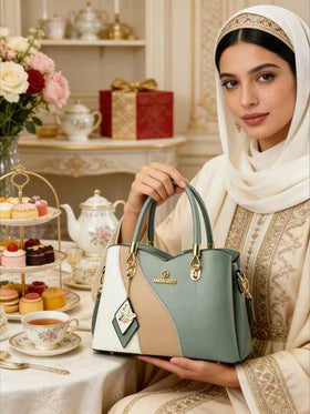 حقيبة نسائية جديدة بألوان متباينة، حقيبة أنيقة متعددة الاستخدامات مناسبة للأمهات، حقيبة كتف وحقيبة متقاطعة مناسبة للنساء، للاستخدام اليومي والهدايا