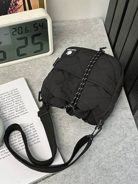 حقيبة كروس بودي رجالية مربعة بلون أحادي وطبعة حرفية، هدية للسفر والعطلات، حقيبة دراجة وتخييم، حقيبة كتف للعودة إلى المدرسة، محفظة لوازم الدراسة الربيعية، حقيبة ظهر للكلية، حقيبة كروس بودي صيفية للأب، حقيبة رياضة للطالب