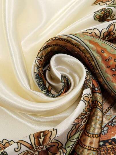 وشاح مطبوع بتصميم بسيط للنساء، وشاح رأس موضة ربيعية جديدة، يمكن استخدامه كحزام للخصر أو تزيين الحقيبة أو كشريطة أو شريط للرأس أو وشاح، خيار مثالي لتعزيز مظهرك الشامل