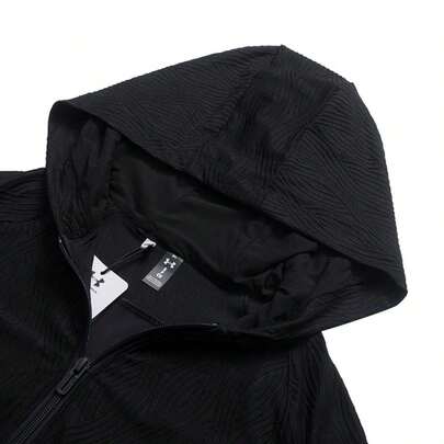 Under Armour معطف/جاكيت نسائية 2026 جديد UA هالو جاكارد محبوك، جاكيت رياضية خارجية كاجوال للتنقل 6011036-008