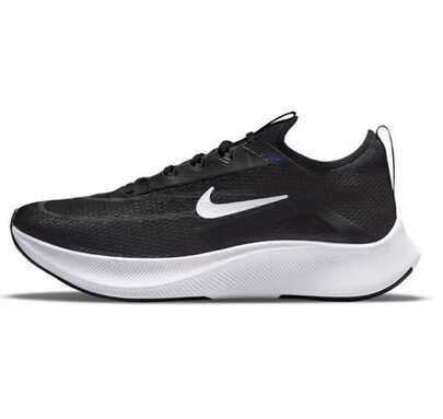 أحذية الجري للرجال Nike New Zoom Fly 4، لوحة كربونية للوسادة والارتداد، قصيرة الكاحل، متينة وخفيفة الوزن، أحذية رياضية يومية، تصميم أسود وأبيض بسيط، متعددة الاستخدامات CT2392-001