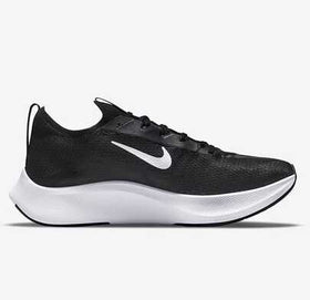 أحذية الجري للرجال Nike New Zoom Fly 4، لوحة كربونية للوسادة والارتداد، قصيرة الكاحل، متينة وخفيفة الوزن، أحذية رياضية يومية، تصميم أسود وأبيض بسيط، متعددة الاستخدامات CT2392-001