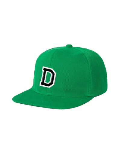 1 قبعة بيسبول مسطحة القبة بطراز الشارع والهيب هوب، مزينة بالأحرف من A إلى Z، قابلة للتعديل، مناسبة للشوارع وحفلات الموسيقى والتزلج والمسارح والأوقات الحرة للرجال والنساء