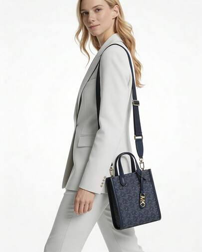 Michael Kors حقيبة يد صغيرة للنساء من إم كي جيجي، حقيبة كتف، حقيبة تسوق