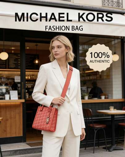 Michael Kors حقيبة يد صغيرة جيجي MK، حقيبة كتف، حقيبة تسوق