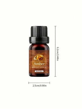 زيت عطري أساسي 10 مل في زجاجة خشبية، 100% نقي وجودة عالية، زيت عطري طبيعي، مناسب للمبخر والشمع والترطيب - هدية مجموعة منعشة للمنزل والسيارة، تغليف مشهد غابة استوائية، عطر زيت أساسي. يمكن استخدام مرطب الزيت الأساسي للنوم والسيارة.