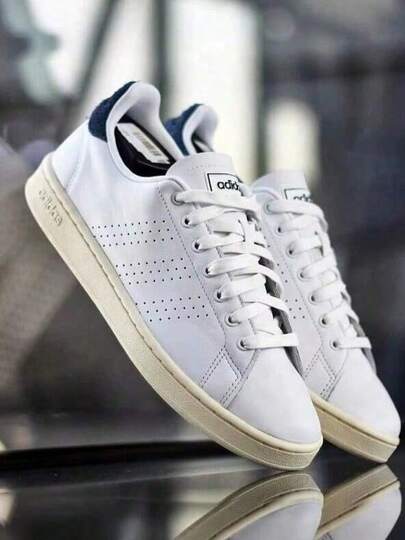Adidas حذاء رياضي أديداس أوريجينالز سوبر ستار 2 متعدد الاستخدامات للجنسين، ذو نعل رفيع مقاوم للتآكل، منخفض الارتفاع، لون أبيض CY JR8036