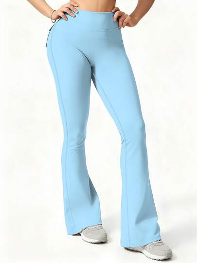 6pecil سراويل نسائية واسعة للخارج مع جيوب، سراويل رياضية ضيقة للنساء، سراويل يوجا رافعة للأرداف، ربيعية