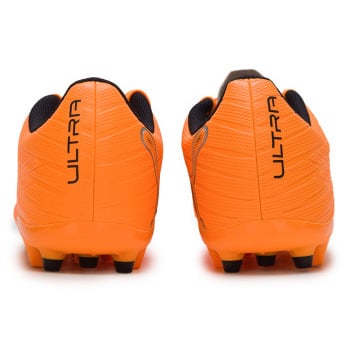 حذاء كرة قدم PUMA ULTRA 6 مريح ومتعدد الاستخدامات، للجنسين، برتقالي وأسود