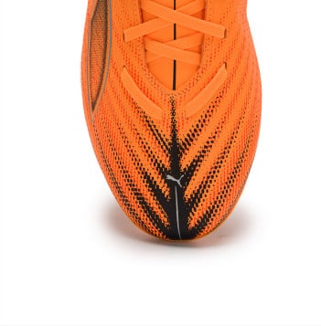 حذاء كرة قدم PUMA ULTRA 6 مريح ومتعدد الاستخدامات، للجنسين، برتقالي وأسود