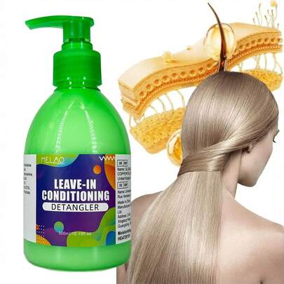 MELAO مُنعم شعر ميلاو بدون شطف، يقلل التجعد ويضيف لمعان وناعمية، يصلح الشعر الجاف والتالف، صيغة خفيفة مناسبة لجميع أنواع الشعر.