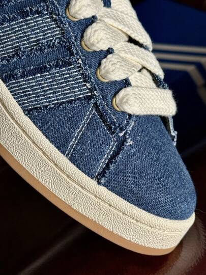 Adidas حذاء رياضي من أديداس أوريجينالز كامبس 00s إصدار محدود لعيد الحب، مريح وناعم، ذو مقدمة دائرية، للجنسين، أزرق