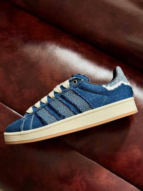 Adidas حذاء رياضي من أديداس أوريجينالز كامبس 00s إصدار محدود لعيد الحب، مريح وناعم، ذو مقدمة دائرية، للجنسين، أزرق