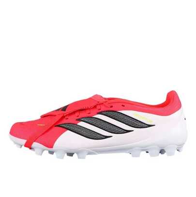 Adidas حذاء كرة قدم أديداس بريداتور ليغ متوسط المدى بلسان مطاطي قصير (مسامير قصيرة مطاطية)، للجنسين