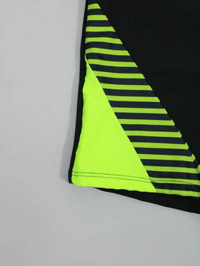Manfinity KASUA أشرطة ملونة رجالية شورتات سباحة قابلة للتخصيص بحبال ربط صيفية، تصميم هاواي