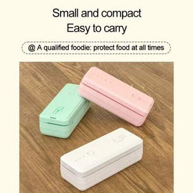 Kitchen mommy آلة ختم صغيرة محمولة 2 في 1، آلة تعبئة الأطعمة، ختام المطبخ، قابلة للشحن عبر USB، أجهزة المطبخ