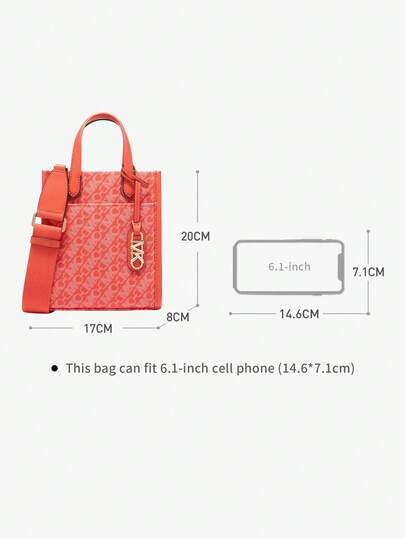 Michael Kors حقيبة يد صغيرة جيجي MK، حقيبة كتف، حقيبة تسوق