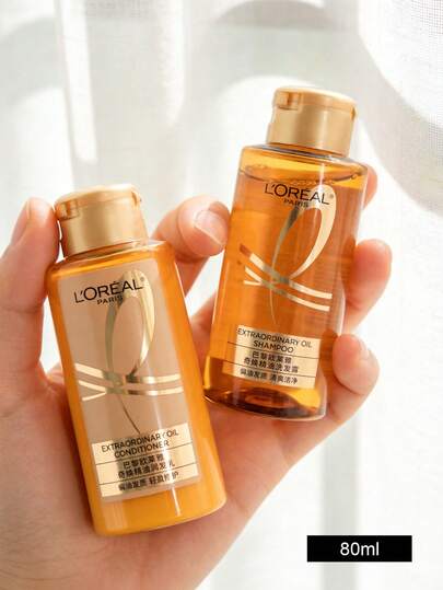 L'Oreal مجموعة الشامبو والبلسم المصغرة للسفر. مجموعة التنعيم المعجزة. تحسن التجعد. تضيف حجم ونعومة. تخلق جذور أكثر كثافة ورفعا. مضادة للزيوت ومنعشة.