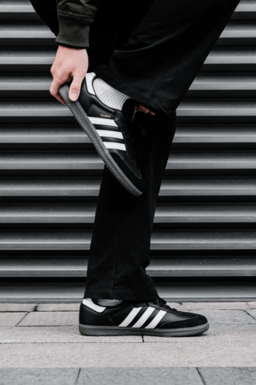 Adidas أديداس أورجينالز سامبا أو جي، أعلى ناعم، مناسب للارتداح، أحذية رياضية عالية منخفضة، يناسب الجنسين