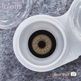 Lalens عدسات لالينز الملونة الاستهلاكية السنوية للعودة إلى المدرسة، زوج واحد من العدسات الرمادية البيضاء، تكبر العيون بشكل طبيعي، تخلق مكياج عيون ساحر، عدسات لاصقة ناعمة، مناسبة لأزياء هالوين والألعاب الدورية