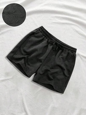 شورت رجالي صيفي بجيوب مائلة وخصر بسحاب، شورت رجالي بخصر بسحاب
