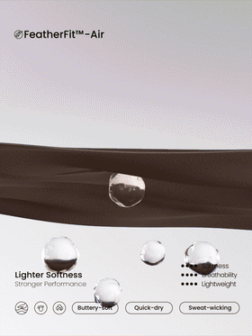 GLOWMODE جمبسوت طويلة الأكمام 24 بوصة مصنوعة من قماش FeatherFit™-Air قابل للتنفس وامتصاص العرق، مزودة بسحاب أمامي وألواح جانبية مخططة، وتفاصيل تصميم مناسبة للحركة، وأكمام مع فتحات للإبهام، وفتحة خلفية على شكل حرف V، وأكواب قابلة للإزالة، مناسبة للأنشطة ال