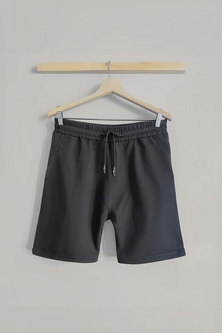 شورت برمودا أسود للرجال مع تفاصيل العلامة - مقاس عادي TEDAW25SR00008