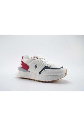 حذاء ELOM نسائي من U.S. POLO ASSN باللون الأبيض