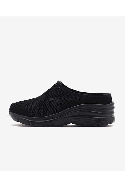 حذاء رياضي نسائي أسود مفتوح من الخلف من Fashion Fit 12714Tk Bbk Skechers
