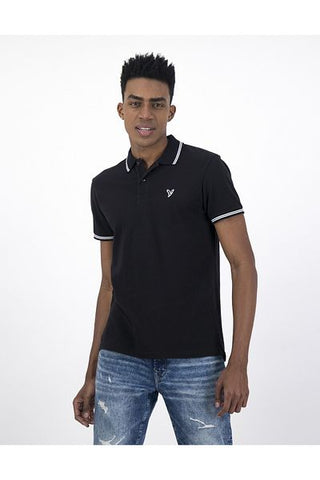 تي شيرت AE Slim Fit Pique Polo - U-1165-9150-001 American Eagle
