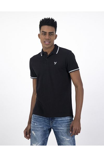 تي شيرت AE Slim Fit Pique Polo - U-1165-9150-001 American Eagle