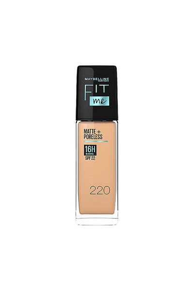 كريم أساس Fit Me Matte & Poreless 16H Oil Control مع عامل حماية من الشمس SPF 22 - 220 L'oreal