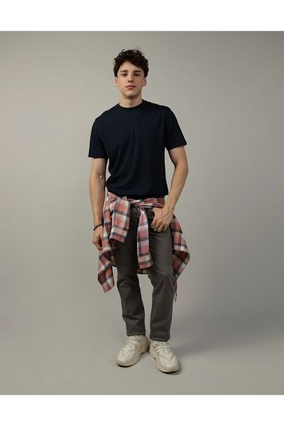 تي شيرت AE Super Soft Icon - مقاس مريح American Eagle